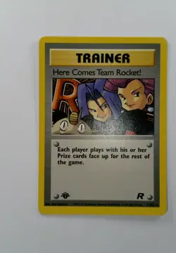 Pokemon Team Rocket 1st Edition Rare NON Holo: Here Comes Team Rocket! 15/82 - Image 1