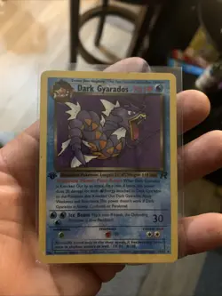 VTG Pokemon TCG Dark Gyarados 25/82 1st Edition Team Rocket Non-Holo Rare - Image 1