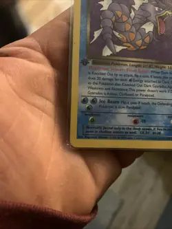 VTG Pokemon TCG Dark Gyarados 25/82 1st Edition Team Rocket Non-Holo Rare - Image 5