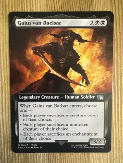 MTG - 1x Gaius von Baelsar - Extended Art Final Fantasy NM - Image 1
