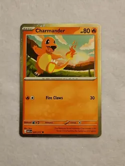 CHARMANDER 020/217 ASCENDED HEROES POKEMON (PROMO COSMO HOLO, NM) - Image 1