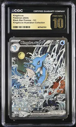 CGC 10 PRISTINE - Kingdra ex SVP131 Illustration Collection Black Star Promo - P - Image 1