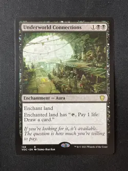 MTG Commander: Innistrad Crimson Vow #138 Underworld Connections NM - Image 1