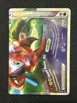 Pokemon TCG Rayquaza and Deoxys LEGEND Bottom Undaunted Holo Rare 90/90 LP - Image 1