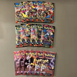 Pokemon TCG: Assortment Lot 18x Booster Packs Phantasmal, Mega, Destined New - Image 1