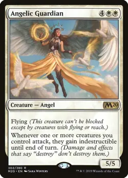 MTG - Angelic Guardian - Core Set 2020 - X1 - (MP) - FOIL - Image 1