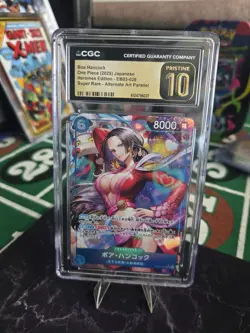 One Piece Boa Hancock EB03-026 Alt Parallel Super Rare Japanese CGC 10 - Image 1