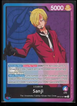 Sanji (041) OP12-041 One Piece Legacy of the Master Leader Near Mint - Image 1