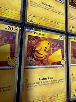 Pokemon 2026 Pokemon Day Pikachu Cosmos Holo Card Lot - 32 Cards - Many Swirls - Image 5