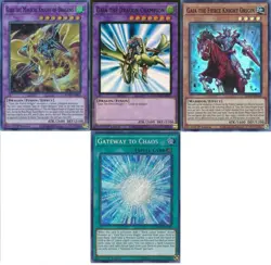 Yugioh Gaia Budget Deck - Dragon Champion - Gateway to Chaos -55 Cards - NM - Image 1