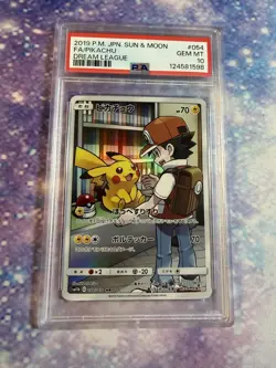 PSA 10 Pikachu #054 Dream League Full Art Japanese Pokemon Card - Image 1