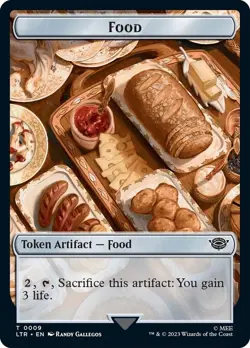 MTG FOOD TOKEN 09 - MAGIC THE GATHERING - TALES OF MIDDLE-EARTH LTR LOTR TOKEN - Image 1