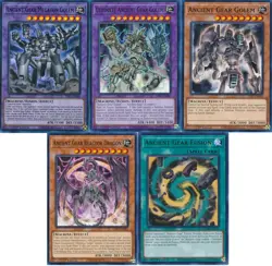 Yugioh Ancient Gear Budget Deck - Fusion - Megaton - Golem - 55 Cards - NM - Image 1