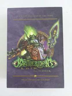 World of Warcraft Magtheridon's Lair Raid Deck,2 unopened Larg Cards Manual +Box - Image 1