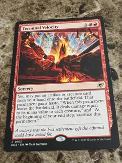 TERMINAL VELOCITY Magic Gathering MTG Edge of Eternities - Image 1
