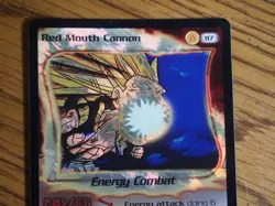 Dragonball Z CCG Red Mouth Cannon unlimited rare foil card - Image 2