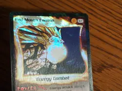 Dragonball Z CCG Red Mouth Cannon unlimited rare foil card - Image 4