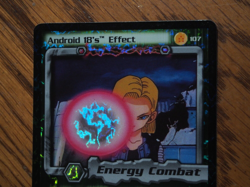 Dragonball Z CCG Cell Saga Android 18's Effect unlimited rare foil card - Image 2