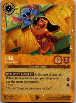 Lilo - Escape Artist Holo Promo Disney Lorcana Promo Cards 25 NM - Image 1