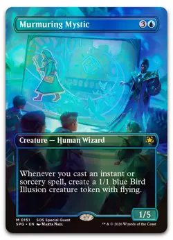 Murmuring Mystic (Borderless) #151 (Foil) (NM) Special Guests SPG Magic MTG - Image 1