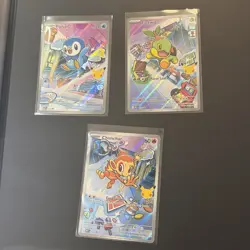 Pokemon First Partner Chimchar Piplup Turtwig Promo MEP 040 041 042 Sinnoh Set - Image 1