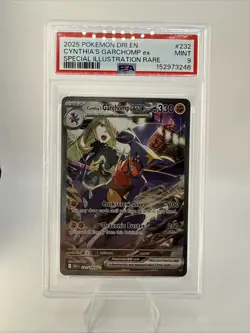 Pokemon TCG: Cynthia’s Garchomp ex 232/182 (DRI 2025) PSA 9 - SIR - Image 1