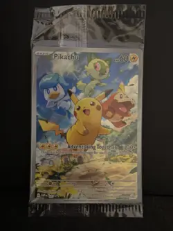 Pikachu 027 Scarlet & Violet Promo - Pokemon TCG SEALED Promo - NM - Image 1