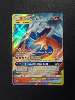 2019 POKEMON Reshiram & Charizard GX Tag Team 20/214 Ultra Rare - Image 1