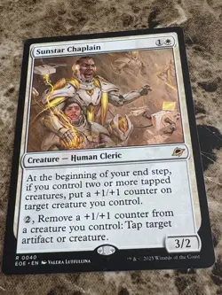 SUNSTAR CHAPLAIN Magic Gathering MTG Edge of Eternities - Image 1