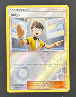 2018 Pokemon Judge 108/131 Sm-Forbidden Light Reverse Holo - Image 1