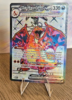 Charizard ex 215/197 Ultra Rare Obsidian Flames Pokemon Near Mint - Image 1