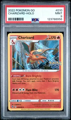 2022 POKEMON GO #010 CHARIZARD-HOLO PSA 9 - Image 1