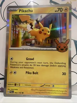 Pokemon Pikachu 062/193 Trick or Trade 2023 Holo NM - Image 1