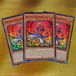 3x Radiant Typhoon Eldam Super Rare 1st Ed DOOD-EN013 Doom of Dimensions Yugioh - Image 1