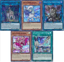 Yugioh Live Twin Budget Deck - Evil Twin Ki-sikil - Lil-la - Trouble Sunny - NM - Image 1