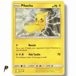 Pikachu 66/236 - 2019 Cosmic Eclipse Non Holo Pokemon Card VLP - Image 1