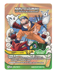 Naruto Uzumaki 133/130 V Tecnica Invocacion Card Promo Naruto Mythos Spanish TCG - Image 2