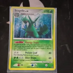 Pokemon Sceptile Stormfront 10/100 Holo Rare Stage 2 110 HP Card 2008 English - Image 1