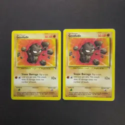 Pokemon Cards TCG: Geodude 77/110 x2 - Legendary Collection - Image 1