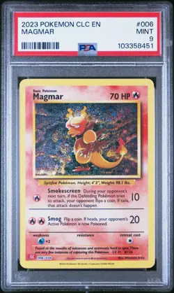 MAGMAR 006/034 PSA 9 CLC POKEMON CARD CLASSIC COLLECTION HOLO ENGLISH - Image 1