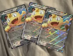 Meowth EX POR 062/088 Holo Basic Pokemon TCG Lot of 3 Cards English Pokemon EX - Image 1
