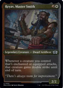 Reyav, Master Smith (Foil Etched) - Multiverse Legends MUL - Magic MTG NM - Image 1