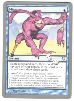 Magic_the_gathering Unhinged Mise #38 2004,MTG,LP Uncommon - Image 1