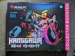 Magic the Gathering Kamigawa Neon Dynasty Collector Booster 1 Pack Sealed Box - Image 1