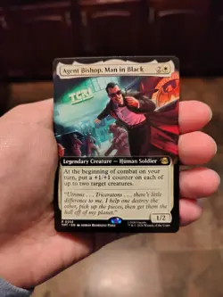 Agent Bishop, Man in Black #258 R (Extended Art) (FOIL) Teenage Mutant Ninja MTG - Image 1