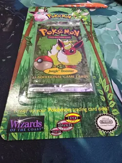 1999 WOTC Pokemon Jungle Booster Sealed Blister Pack Flareon NEW - Image 1