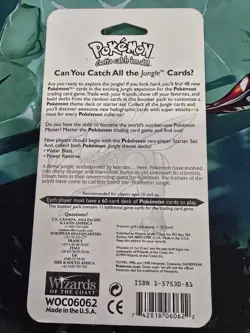 1999 WOTC Pokemon Jungle Booster Sealed Blister Pack Flareon NEW - Image 3