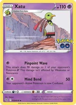 Xatu (033/078) [Pokemon GO] Lightly Played Reverse Holofoil Pokemon TCG - Image 1
