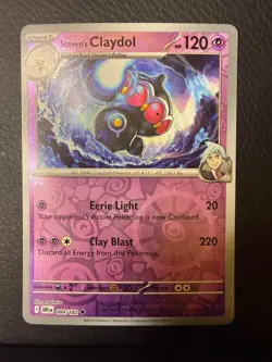 Steven's Claydol Uncommon Destined Rivals Reverse Holo 084/182 NM/M Pokemon - Image 1