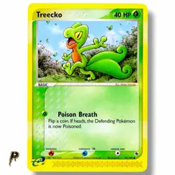 Treecko 75/109 - 2003 EX Ruby & Sapphire e-Reader Non Holo Pokemon Card LP - Image 1